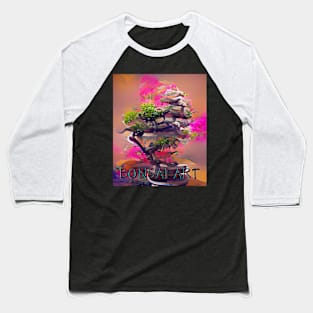 Bonsai Art, Colorful Algoart Baseball T-Shirt
